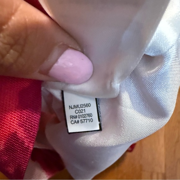 KATE SPADE Berry Moody Pencil Skirt Silk Blend Pink Floral Sz 2 romantic prep - Picture 8 of 9